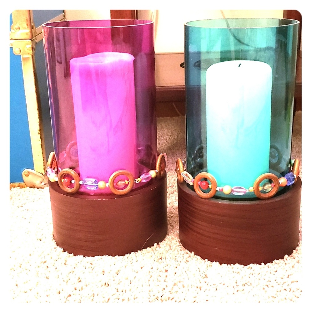 Set of 2 candle holders